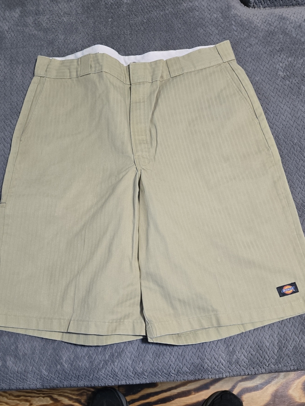 Dickies Men's Light Khaki Flat Front Work Shorts